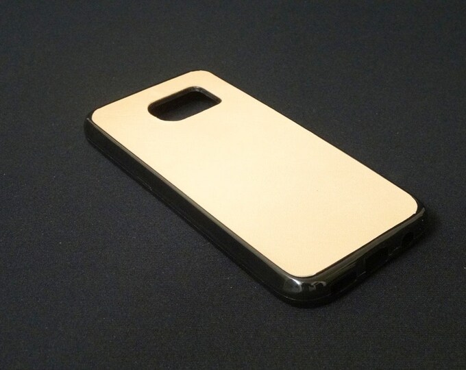 Samsung Galaxy S7 - Jimmy Case - Genuine Kangaroo Leather Protective Rubber Flexible Phone Holder Case - Natural Tan