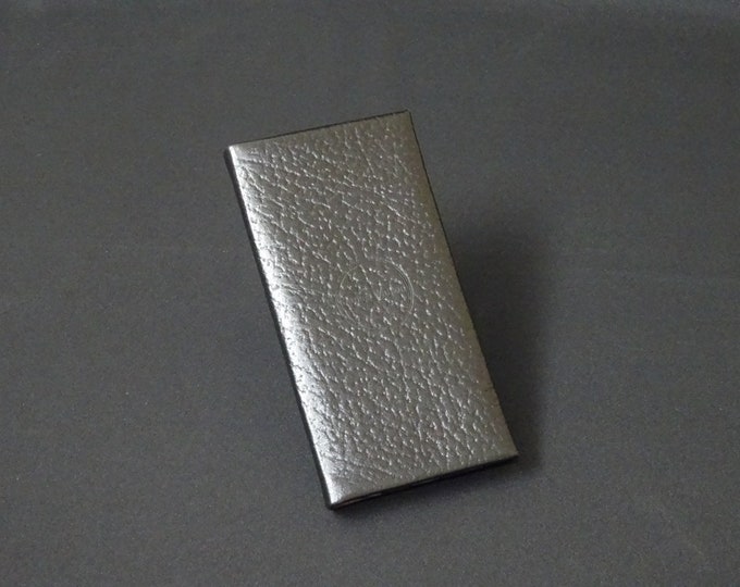 Samsung Galaxy S7 S6 S6Edge S5 S4 S3 A3 A5 J3 - Smartfold Phone Wallet - Genuine Kangaroo Leather Phone Case Wallet RFID - Black Texture