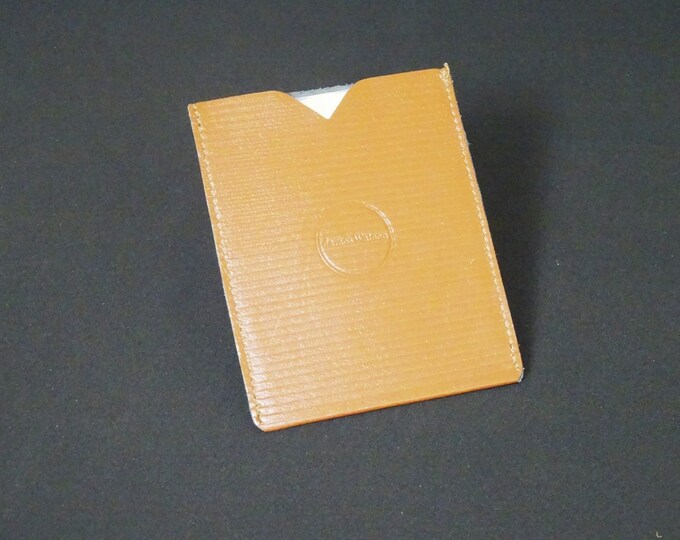 Passport Sleeve with Chip Protection - Kangaroo leather travel pouch rfid pass ticket handmade - Gloss Brown Stripes