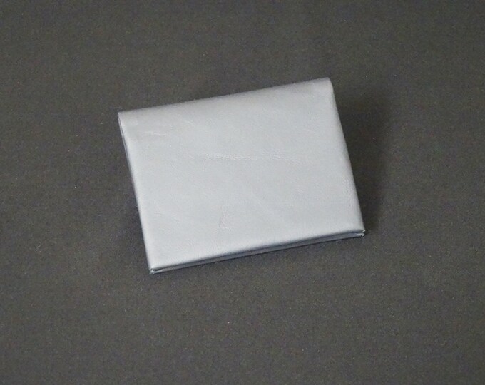 Bantam 8Pocket Wallet - Genuine Kangaroo Leather Mens Womens Strong Slim Stitchless Card Cash Coin Key Leather Wallet RFID - Satin Grey