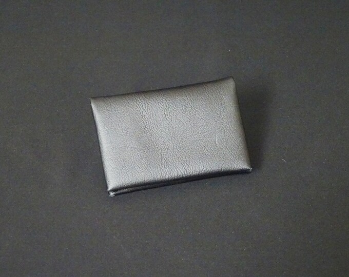 Bantam 6Pocket Wallet - Genuine Kangaroo Leather Mens Womens Strong Slim Stitchless Card Cash Coin Key Leather Wallet RFID - Black