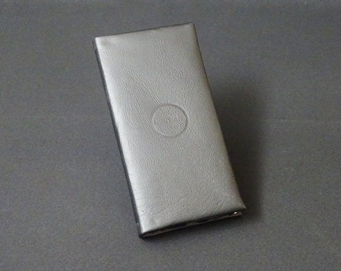 Apple iPhone 8Plus 7Plus 6Plus 6SPlus - Genuine Kangaroo Leather Phone Mobile Protective RFID Holder Case Wallet - Black Satin