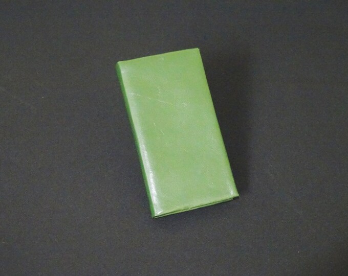 Apple 5 5S 5SE 5C - Smartfold Phone Wallet - Genuine Kangaroo Leather Phone Protective Rubber Case Wallet RFID - Green