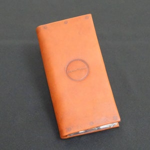 Apple iPhone 13 Pro - Étui de protection RFID pour téléphone portable en cuir de kangourou véritable - Whiskey Tan