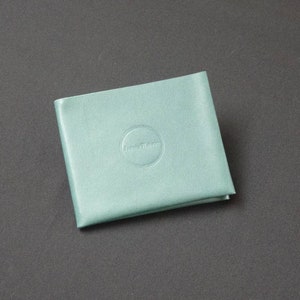 Portefeuille 8 pochettes - Portefeuille en cuir de kangourou véritable pour homme et femme, solide et mince, sans couture, RFID - Vert nature