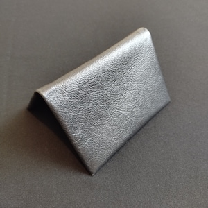 Portefeuille Bantam 6 Poches - Cuir de kangourou véritable pour homme et femme, solide et mince, carte sans couture, porte-monnaie en cuir RFID - Noir mat