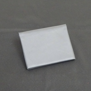 Portefeuille bantam à 8 poches - Cuir de kangourou véritable pour homme et femme, solide et mince, carte sans couture, porte-monnaie en cuir RFID - Gris satiné