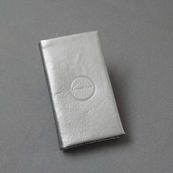 Apple 5 5S 5SE 5C - Smartfold Phone Wallet - Genuine Kangaroo Leather Phone Protective Case Wallet RFID - Black Satin (Last one! ever)