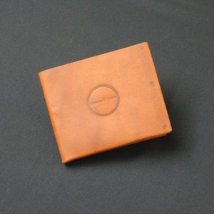 Portefeuille 8 poches - Portefeuille en cuir de kangourou véritable pour homme et femme, solide et mince, sans couture, RFID - Whiskey Tan
