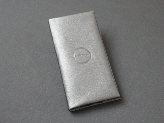 Apple iPhone 8Plus 7Plus 6Plus 6SPlus - Genuine Kangaroo Leather Phone Mobile Protective RFID Holder Case Wallet - Black Satin