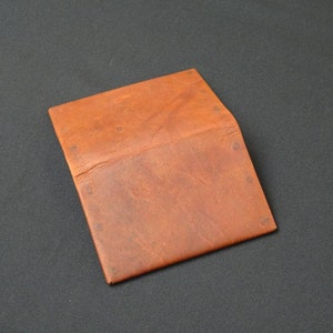 Portefeuille Bantam 6 poches - Cuir de kangourou véritable pour homme et femme, solide, mince, sans couture, carte en espèces, porte-monnaie en cuir RFID - Whiskey Tan {2}