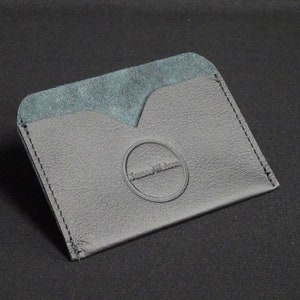 Pocket Wallet - Geschikt voor 6 kaarten en contant geld - Echte Kangoeroe lederen portemonnee Heren Dames Slim Card Wallet RFID Chip Bescherming - Mat Zwart
