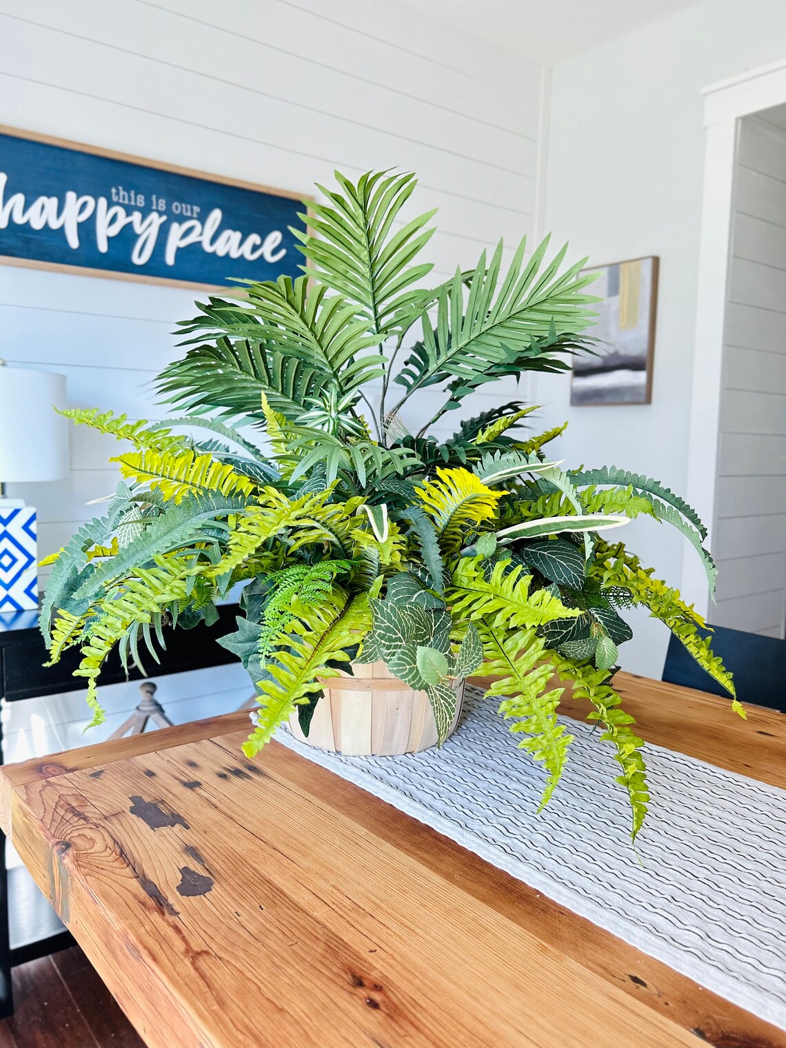 Faux Greenery Urn Filler, Front Porch Planter Pot Filler, Year Round