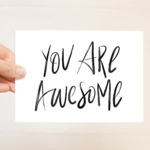 You're a Whole Lot of Lovely - 5x7 druckbare Karte - DIY Grußkarte Romantische Karte Valentinstag Karte Minimalistisch