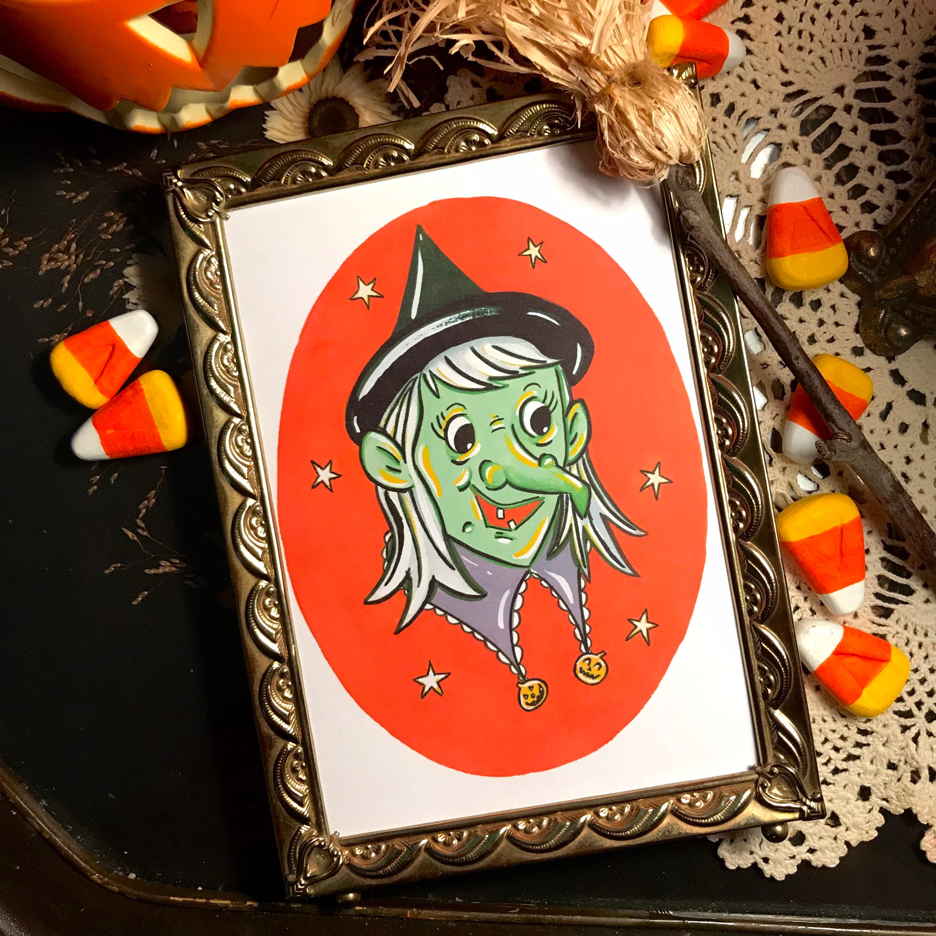 Kitschy Vintage Witch Etsy