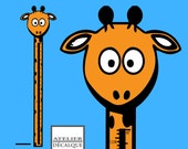 Wall Sticker no. 008 - Growth Chart Giraffe