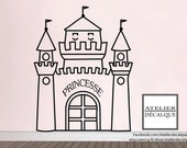 No. wall decal. E 009 - Princess Castle - child