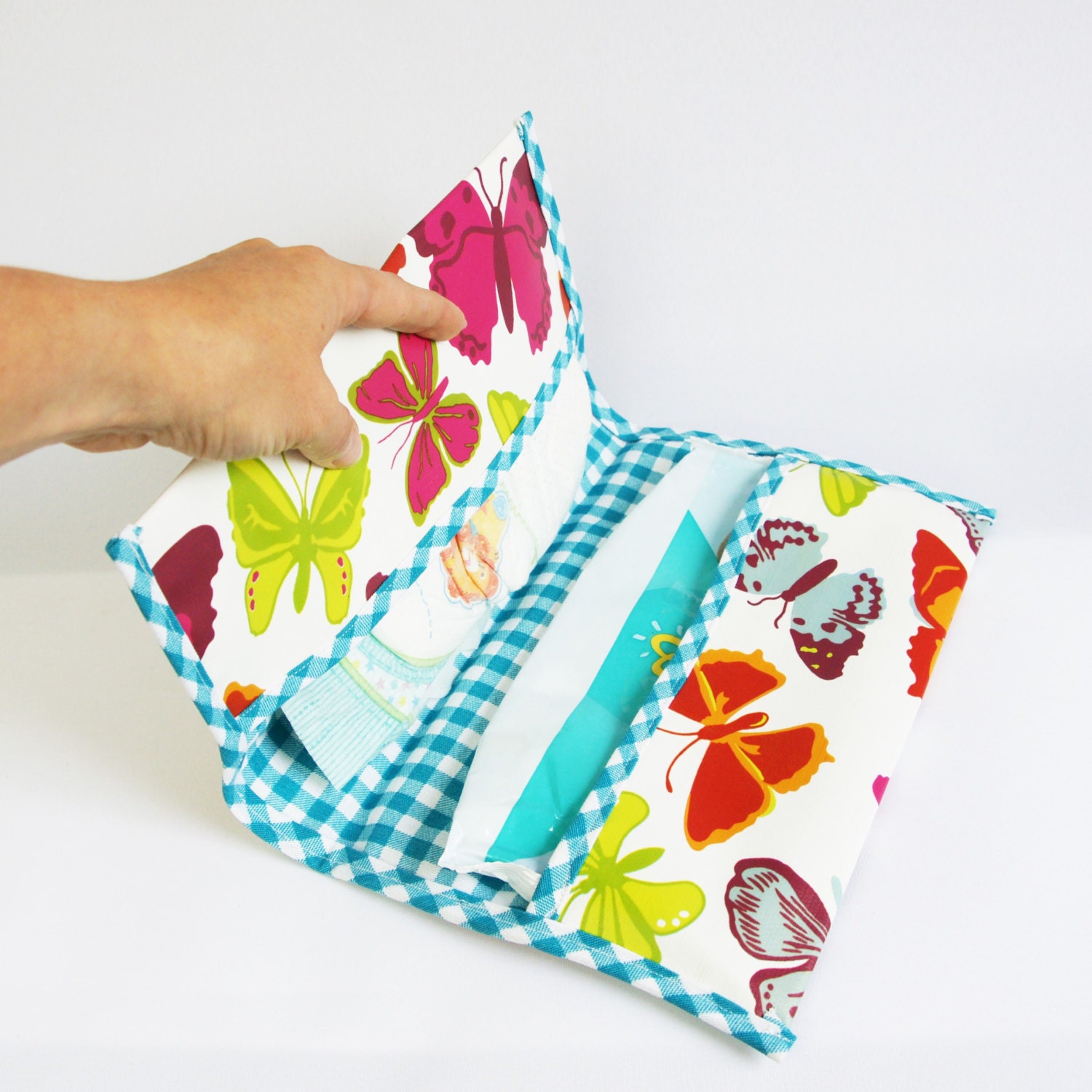 Butterfly print diaper bag case handmade diaper envelop Etsy
