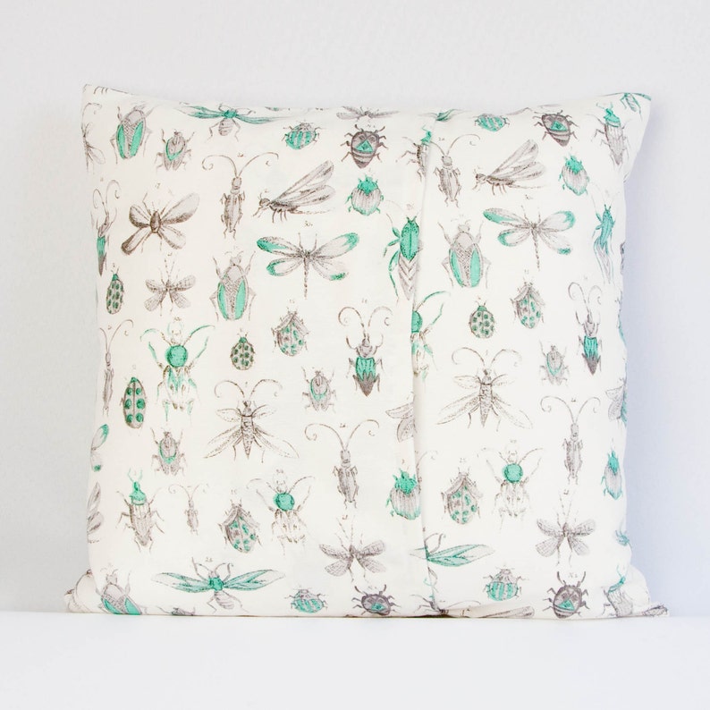 Insect Pillow Cover Modern Pillow Bugs Cushion Cover Etsy