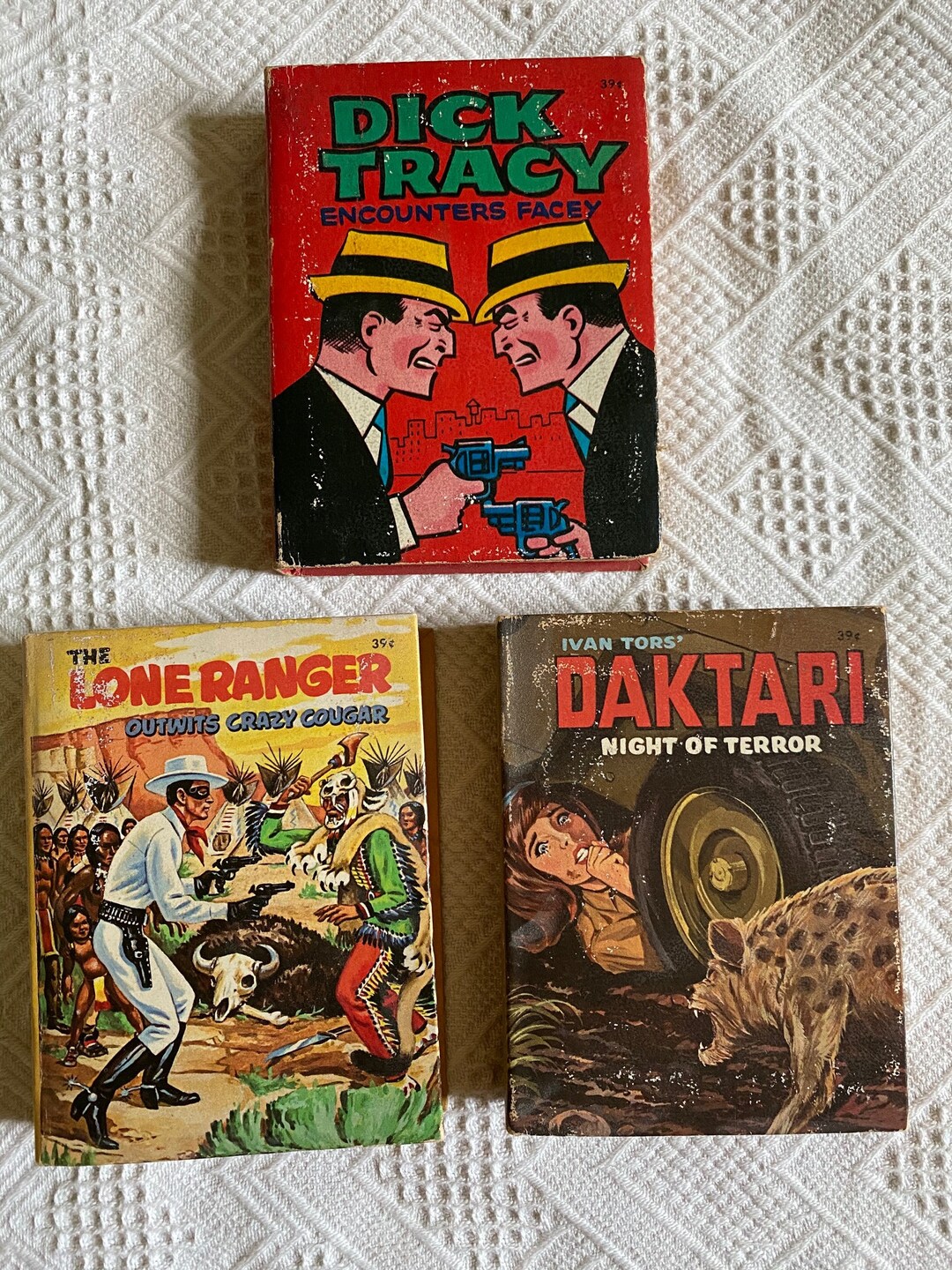 Vintage 1967/8 Dick Tracy Lone Ranger Daktari Comic Book Set - Etsy