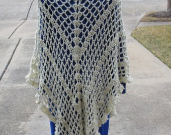 Crochet Pattern:  Alabaster Crochet Shawl