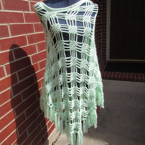 Crochet Pattern:  Spider Stitch Poncho