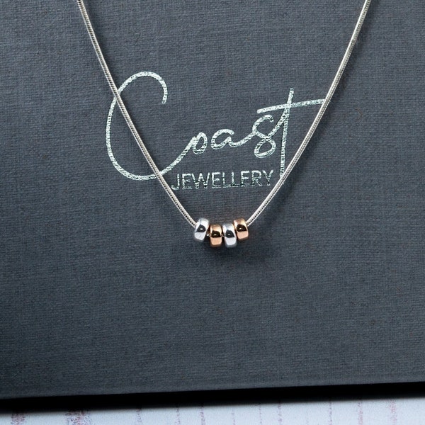 40th Birthday Necklace | Silver Snake Chain Necklace