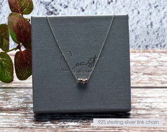 40th Birthday Gifts for Women | Sterling Silver Necklace | Oval Link Chain | Gift for Her