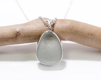 Sea Glass Necklace | Real Seaglass Jewelry | Handmade 925 Silver Beach Glass Necklace | Sea Glass Pendant | Unique Seaham Sea Glass Jewelry