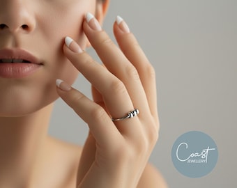 Sterling Silver Fidget ring | Anti anxiety jewelry | Spinner ring | Gift for Women