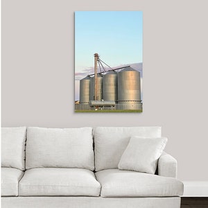 Canvas Phoenix Arizona Silo, Canvas Art Landscape Photograph, Gilbert, Fine Art Photography, wall art, Photography, decor, 11x24 - 30x45 &quot;