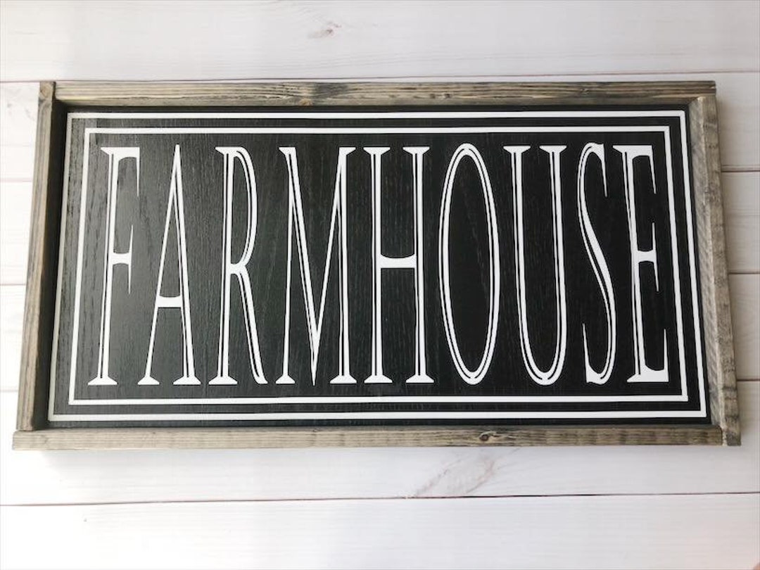 Wooden Sign . farmhouse . Rustic Decor . White - Etsy