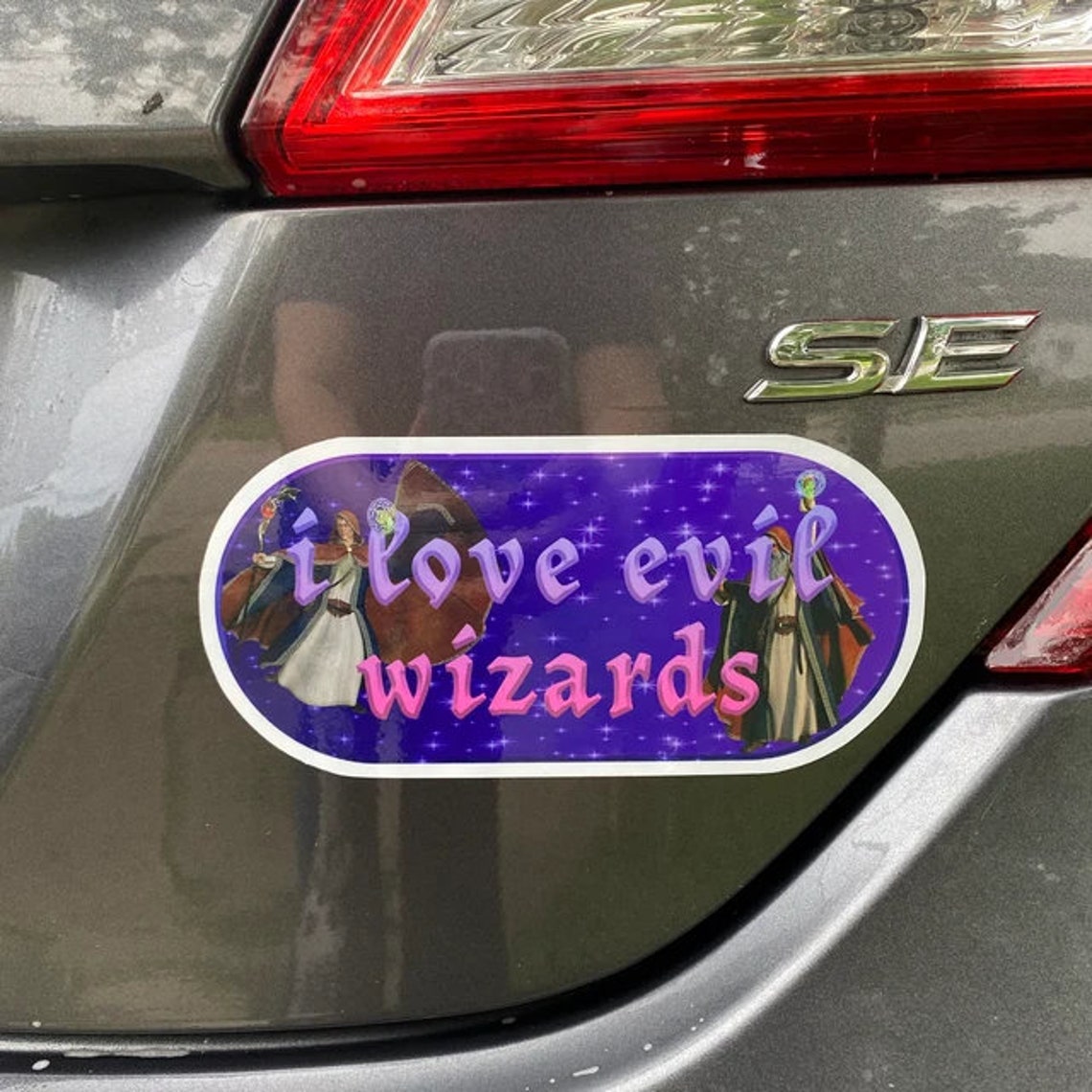 I Love Evil Wizards Funny Bumper Sticker Weatherproof 6x2 in - Etsy