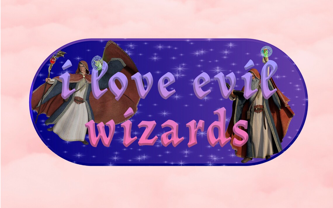 I Love Evil Wizards Funny Bumper Sticker Weatherproof for Cars - Etsy