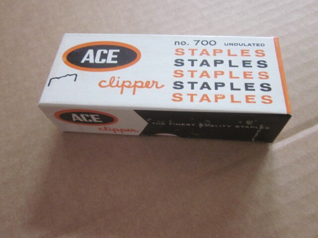 Very Rare Vintage Staples Bowling Alley Wax Tin Box Vintage Tin