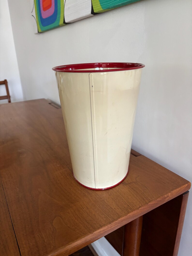 Vintage Small Scottie Scotty Dog Mid Century Trash Can Waste Basket ...