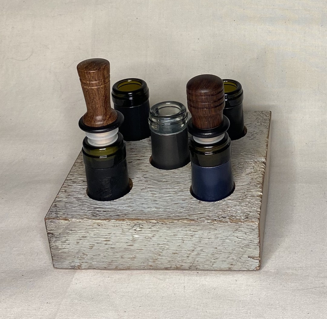 5 Bottle Stopper Display Stand Etsy
