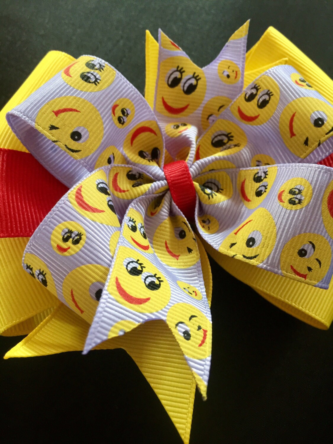 Emoji Pinwheel Boutique Bow Etsy