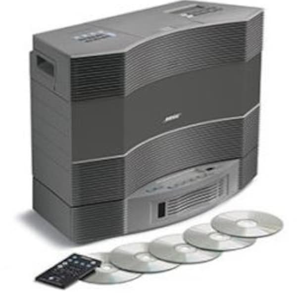 Brand New Vintage Bose Acoustic Wave Music System CD-3000 with 5-CD Multi Disc Changer CD Player, Titanium Silver