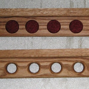 6 cue wall rack