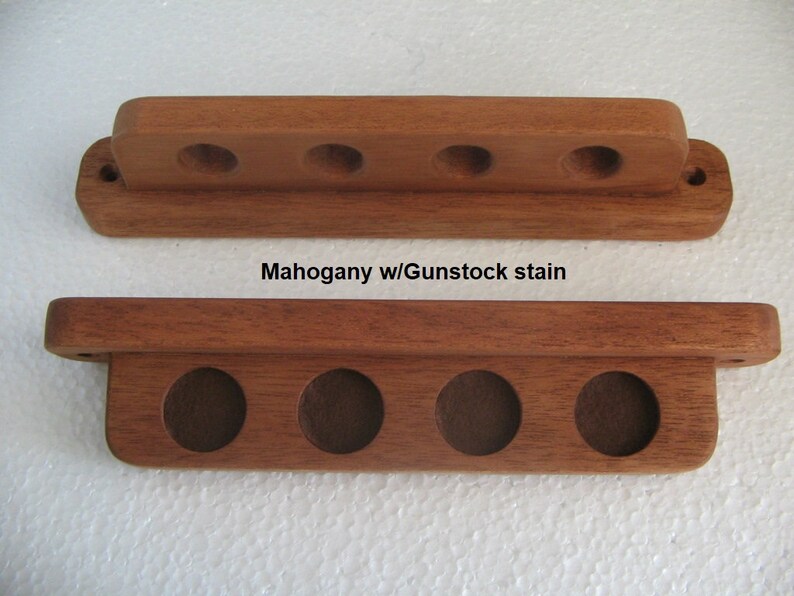 Fat Cat Wall Mounted Pool Cue Rack - 2-Piece Hardwood Holder