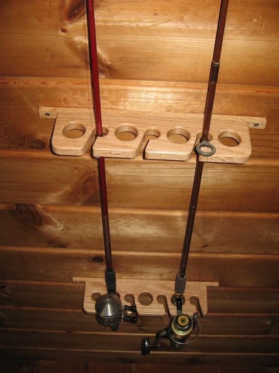 7 Fishing Rod Ceiling Storage Holder