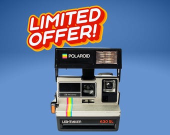 Polaroid 630 SL Lightmixer – Vintage 600 Instant Camera, Fully Tested, Retro Polaroid Camera, Light Mixer System, Collector Instant Camera