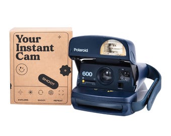 Custom Kamera, Vintage Polaroid 600: Retro-Sofortbildkamera Charme