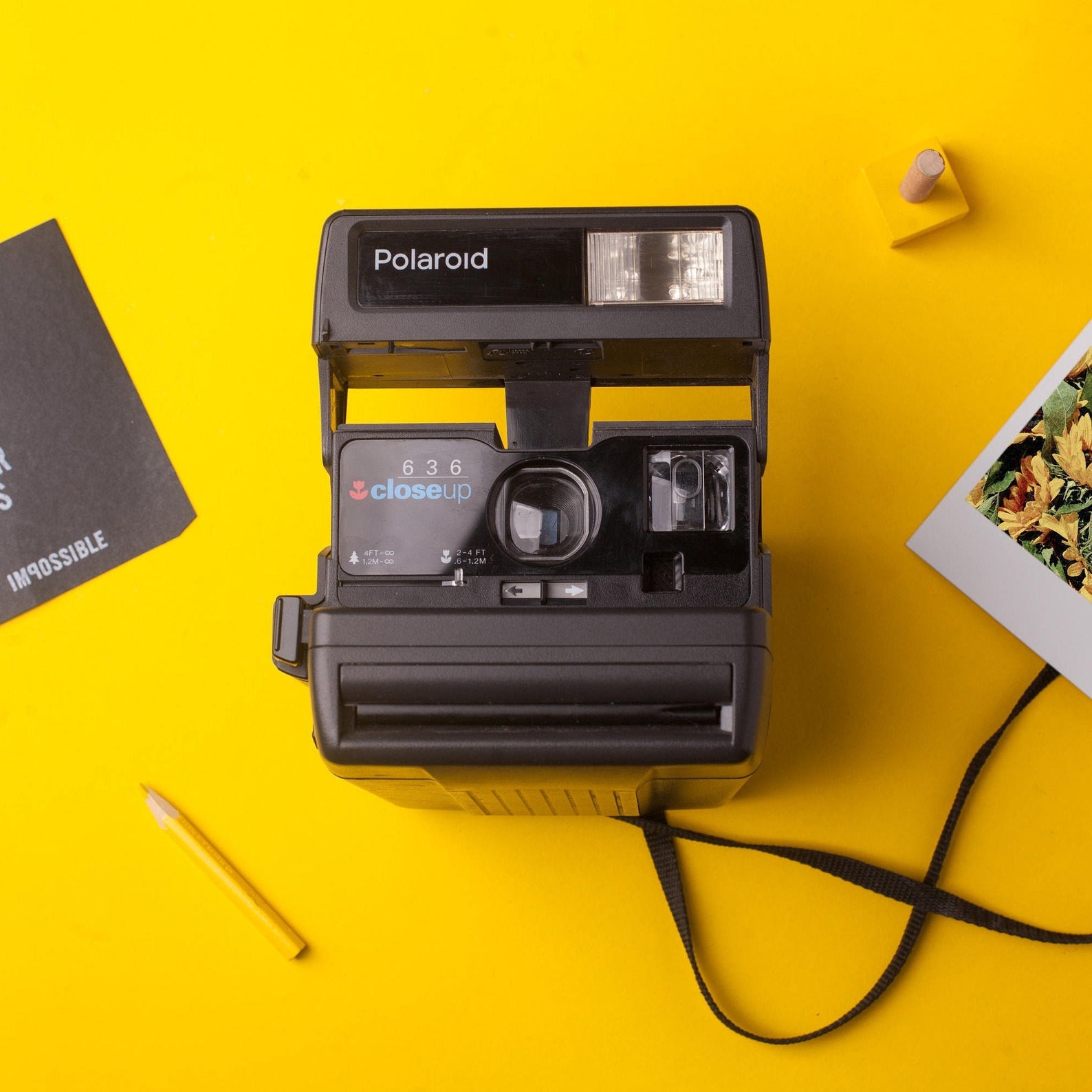 Polaroid One Step Close Up 636 Instant Film Camera Vintage Etsy