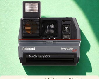 Câmera instantânea Polaroid Impulse AF | Câmera vintage Polaroid 600 com foco automático | Câmera instantânea retrô testada e funcionando
