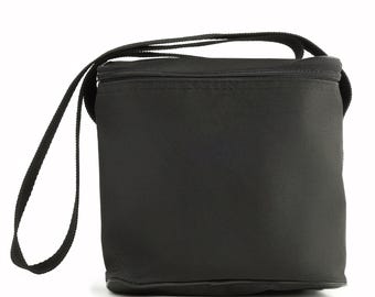 Bolsa preta para câmera | Estojo transversal para câmera instantânea | Bolsa de ombro minimalista para câmera | Estojo protetor para câmera | Organizador de câmera para viagens