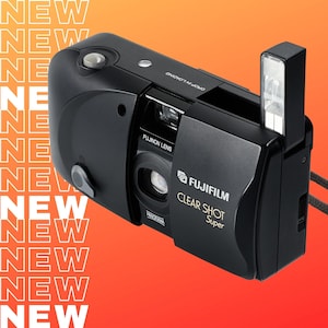 Fujifilm clearshot super vintage film camera – fully functional, classic point-and-shoot for nostalgic photography lovers