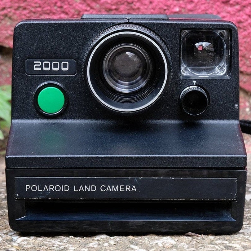 Polaroid Land Kamera 2000 Green Shutter Button Classic Vintage Etsy