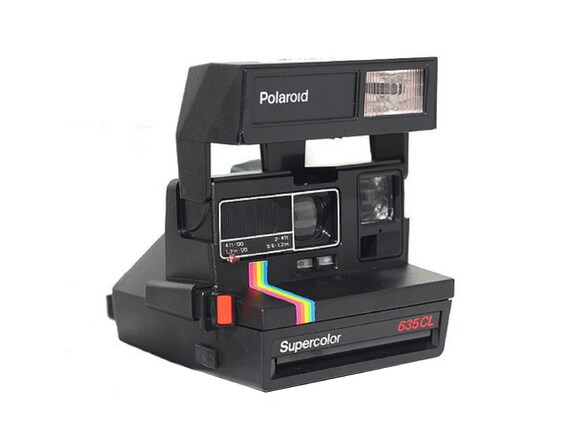 Polaroid 635 CL Supercolor Boxed Instant Film Camera Rainbow Vintage  Polaroid 600 type film camera
